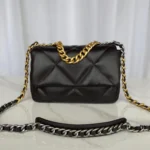 Replica Prada Padded nappa leather shoulder bag 1BD306 Black