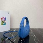 Replica Prada 1BA384 Prada Soft Padded Nappa Leather Mini Bag Light Blue - Image 2