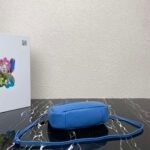 Replica Prada 1BA384 Prada Soft Padded Nappa Leather Mini Bag Light Blue - Image 4
