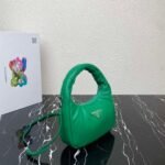Replica Prada 1BA384 Prada Soft Padded Nappa Leather Mini Bag Green - Image 2