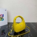 Replica Prada 1BA384 Prada Soft Padded Nappa Leather Mini Bag Yellow - Image 2