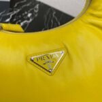 Replica Prada 1BA384 Prada Soft Padded Nappa Leather Mini Bag Yellow - Image 3
