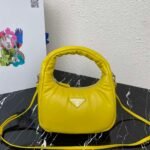 Replica Prada 1BA384 Prada Soft Padded Nappa Leather Mini Bag Yellow - Image 6