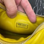 Replica Prada 1BA384 Prada Soft Padded Nappa Leather Mini Bag Yellow - Image 8