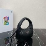 Replica Prada 1BA384 Prada Soft Padded Nappa Leather Mini Bag Black - Image 2