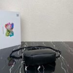 Replica Prada 1BA384 Prada Soft Padded Nappa Leather Mini Bag Black - Image 4