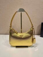 Replica Prada 1BC204 Saffiano Leather Mini-Bag Gold