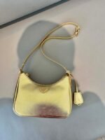 Replica Prada 1BC204 Saffiano Leather Mini-Bag Gold - Image 3