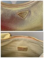 Replica Prada 1BC204 Saffiano Leather Mini-Bag Gold - Image 8