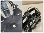 Replica Prada 1BA368 Prada Moon Re-Nylon and leather bag Black - Image 8