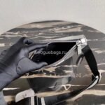 Replica Prada 2VH113 Saffiano Leather Shoulder Bag in Sliver Grey - Image 9