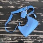 Replica Prada 1BH204 Prada Re-Edition 2005 Nylon Bag Blue - Image 3