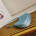 Replica Prada 1BC169 Prada Cleo satin bag with appliqués Pink - Image 2