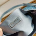 Replica Prada 1BC169 Prada Cleo satin bag with appliqués Pink - Image 8