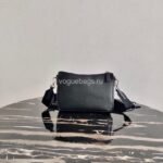Replica Prada 2VH113 Saffiano Leather Shoulder Bag in Black - Image 3