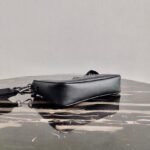 Replica Prada 2VH113 Saffiano Leather Shoulder Bag in Black - Image 4