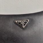 Replica Prada 2VH113 Saffiano Leather Shoulder Bag in Black - Image 5