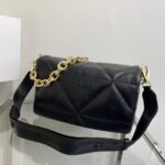 Replica Prada Padded nappa leather shoulder bag 1BD306 Black - Image 6