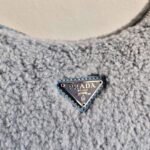 Replica Prada 1NE515 Re Edition 2000 Shearling Mini Bag Blue - Image 4