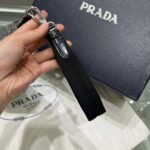 Replica Prada 1NE039 Crystal-studded satin pouch Black - Image 4