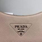 Replica Prada Leather hobo bag 1BC073 In Pink - Image 2
