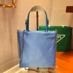 Replica Prada 1BA252 Nylon Handbag Blue - Image 3