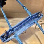 Replica Prada 1BA252 Nylon Handbag Blue - Image 6