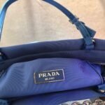 Replica Prada 1BA252 Nylon Handbag Blue - Image 8