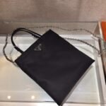 Replica Prada 1BA252 Nylon Handbag Black - Image 3