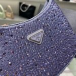 Replica Prada 1BC169 Prada Cleo satin bag with appliqués Purple - Image 2