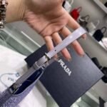 Replica Prada 1BC169 Prada Cleo satin bag with appliqués Purple - Image 4