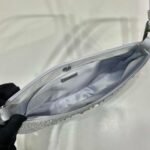 Replica Prada 1BC169 Prada Cleo satin bag with appliqués White - Image 6