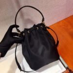 Replica Prada 1BH038 Prada Duet Re-Nylon Bucket shoulder bag Black - Image 4
