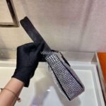Replica Prada 1NE515 Prada Hobo Diamond Mini Shoulder Bag Sliver - Image 6