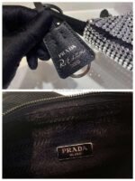 Replica Prada 1NE515 Prada Hobo Diamond Mini Shoulder Bag Sliver - Image 8