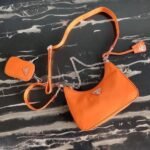 Replica Prada 1BH204 Prada Re-Edition 2005 Nylon Bag Orange - Image 7