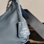 Replica Prada 1BH204 Prada Re-Edition 2005 Nylon Bag Light Blue - Image 4