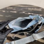 Replica Prada 1BH204 Prada Re-Edition 2005 Nylon Bag Light Blue - Image 7