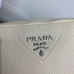 Replica Prada Leather bag with shoulder strap 1BH082 Beige - Image 2
