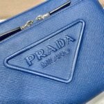 Replica Prada 2VH152 Saffiano leather shoulder bag Blue - Image 3