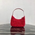 Replica Prada 1NE204 Prada Nylon and Saffiano Leather Mini Bag in Red - Image 2