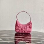 Replica Prada 1NE204 Prada Nylon and Saffiano Leather Mini Bag in Pink - Image 2