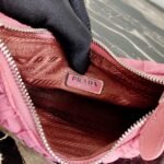 Replica Prada 1NE204 Prada Nylon and Saffiano Leather Mini Bag in Pink - Image 7