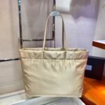 Replica Prada 1BG107 Re Nylon Medium Tote Bag Apricot - Image 2