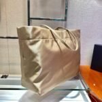 Replica Prada 1BG107 Re Nylon Medium Tote Bag Apricot - Image 3
