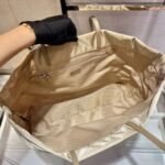 Replica Prada 1BG107 Re Nylon Medium Tote Bag Apricot - Image 6