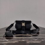 Replica Prada 1BD295 Prada Pocket Nappa Leather Bag Black