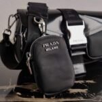 Replica Prada 1BD295 Prada Pocket Nappa Leather Bag Black - Image 6