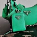 Replica Prada 1BH204 Prada Re-Edition 2005 Saffiano leather Bag in Green - Image 7
