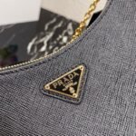 Replica Prada 1BH204 Prada Re-Edition 2005 Saffiano leather Bag in Black - Image 5